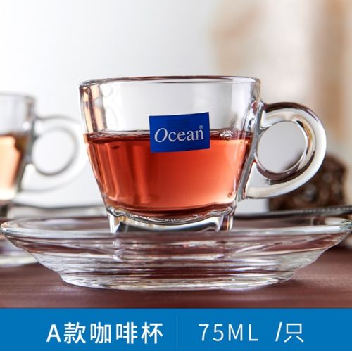 Ocean 鸥欣 泰国进口 玻璃咖啡杯套装14.5元包邮 需领券 天猫商城优惠 白菜哦