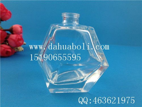 徐州大华玻璃瓶,50ml晶白料香水玻璃瓶, 玻璃香水瓶批发